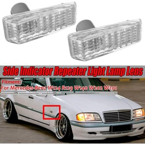 For Benz W124 R129 W140 W202 W201 Leaf Board Scene Steering Signal Light White Yellow Indicator Light Turn Signal Light