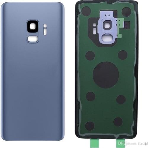 For Samsung Galaxy S9+ Plus G965 SM-G965F Back Battery Cover Glass Housing Rear Door Case+IMEI Print+Camera Lens+Glue
