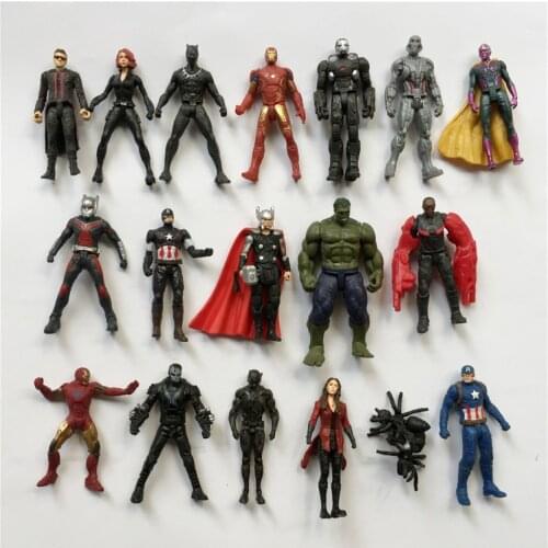 Hasbro Genuine MARVEL The Avengers Black Panther Iron Man MK3 Captain America Joints Movable Action Figure Ornament Toys