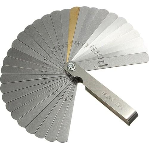 Hot YO-32 set distance gauge feeler gauge valve teaching feeler gauge 0.04-0.88 mm gap dimension