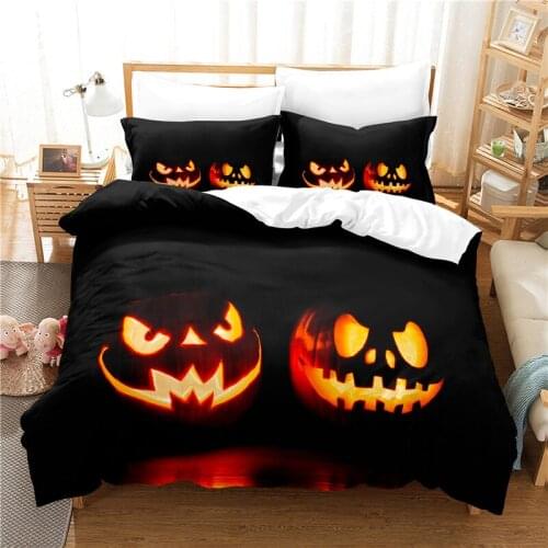 Halloween Bedding Set For Bedroom Soft Bedspreads For Bed Home Comefortable Duvet Cover Quilt Cover And Pillowcase