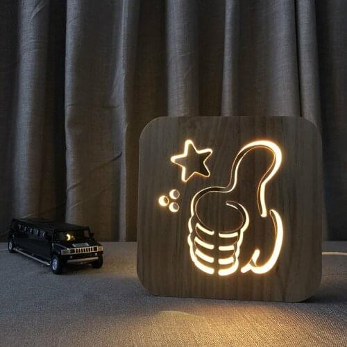 Creative LED USB Night Light Dog Claw Lamp Living Room Figurines Warm Light Childrens Bedroom Table Lamp Gift Home Decoration