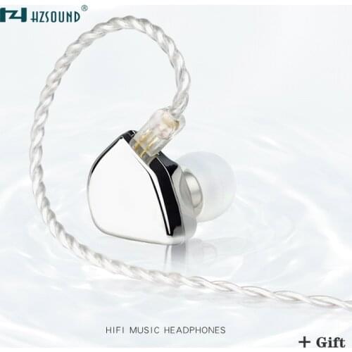 HZSOUND Heart Mirror 10mm Driver Unit In Ear Headphone CNC HIFI Headset DJ Monitor Earphone Earbuds with 2Pin 0.78mm OFC Cable