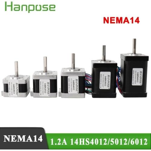 Nema14 stepper motor 14HS4012/ 5012 /6012 for CNC 3d printer motor 0.22N.M 0.30N.M 0.40N.M 35 series motor Monitor Equipment