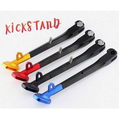 Motorcycle Parts 26cm New Kickstands Motor Scooter Modified Foot Bracket Kickstand 4 Color Aluminum Alloy Motorcycle Side Stands
