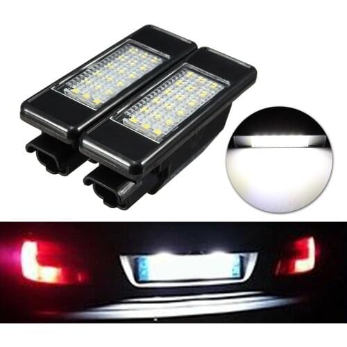 ABS Plastic License Plate Light 2 Pcs 78x21mm License Light Plate 18 LEDs Useful