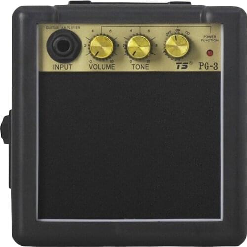 Portable Mini Guitar Bass Amplifier Guitarra AMP 5W Speaker Clip-On Guitar Parts Accessories for Acoustic Electric Guitar PG-3
