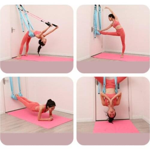 Yoga Rope Indoor Sport One Word Horse Open Hip Stretch Yoga With Inverted Rope Pull Stretch Belt Lower Waist Trainer