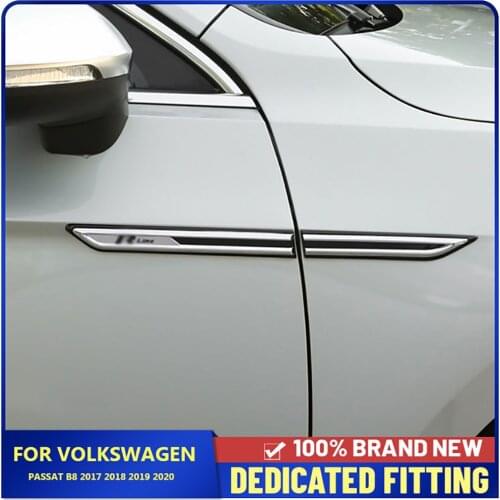 Car Styling For Volkswagen Passat B8 2017 2018 2019 2020 2021 Side Wing Body Standard Fender Emblem Trim Strips