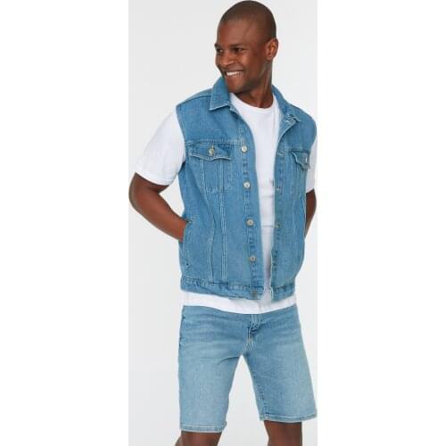 Мужские джинсовые жилеты Trendyol China At AliExpress