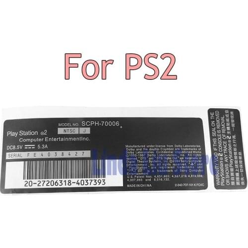 5pcs Replacement Host Seal Sticker Label for Sony Playstation 2 PS2 7W 9W 70000 90000 Console Host Seal