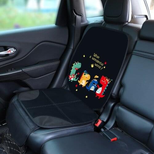 Luxury leather Car child safety seat wear mat universal organizer kids seat cover protection for Baby thickened non-slip covers