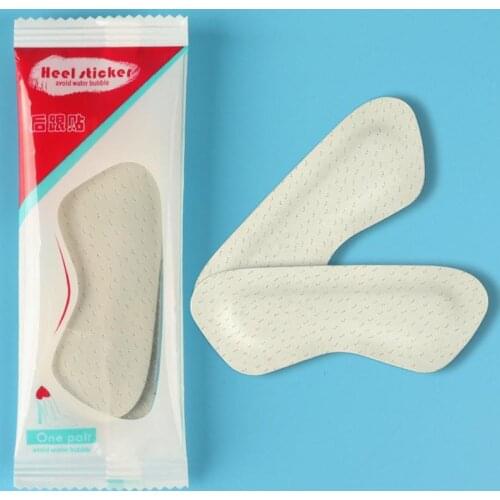 1 Pair Heel Anti-wear Foot Leather Heel Adhesive Cushion Pad Shoe Sticker