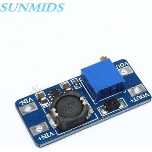 1pcs MT3608 2A boost plate DCDC boost module 2-24V up 5/9/12/28V adjustable