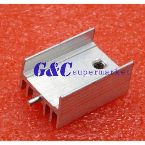 10PCS Heat Sink 21x15x10mm Aluminum Heat Sink TO-220 Transistors DIY