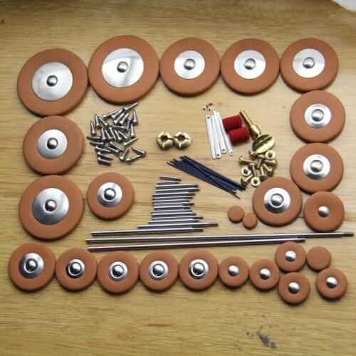1ste Alto Sax Repair Parts Screws,parts+Alto Sax Pads Complete Set of 25 Pads