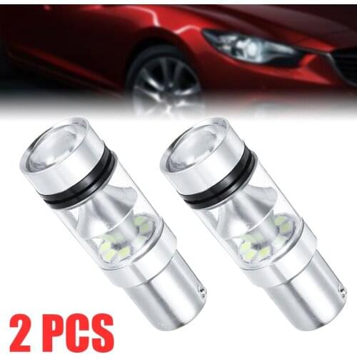 2pcs DC 9-32V Car Auto LED Fog Light 100W 1156 Ba15s 382 P21w 1000LM 6000K White Stop Reverse Lamp 1000Lm 6000K Parts
