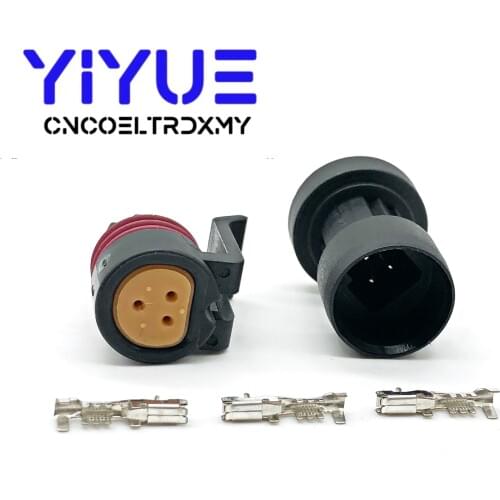 5 Sets 3 pin Delphi waterproof automotive oil Fuel Pressure Sensor male and female Connector plug