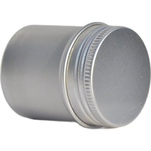 50g silver aluminum pot tin jar bottle for essence cream lip gel wax tea container skin care cosmetic packing