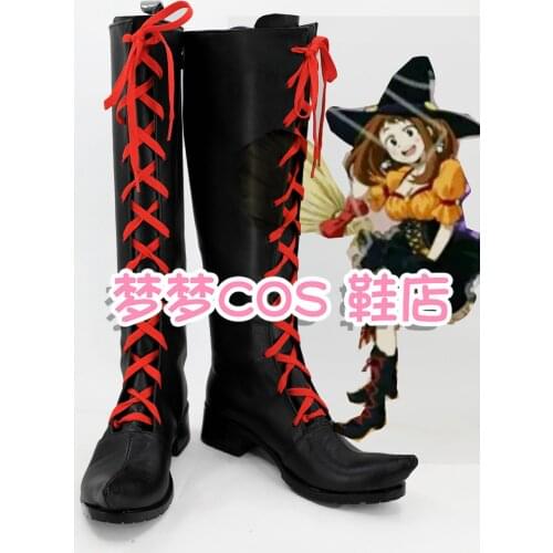 Anime My Hero Academia OCHACO URARAKA Cosplay Party Shoes Costume Boots Accessory Halloween Custom Made