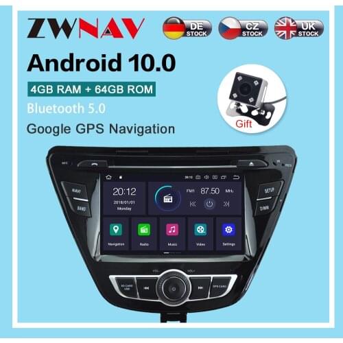 PX6 4+64G Android 10.0 Car dvd Radio Multimedia Video Player Navi GPS For Hyundai Elantra 2014+ Avante Audio stereo BT Head Unit
