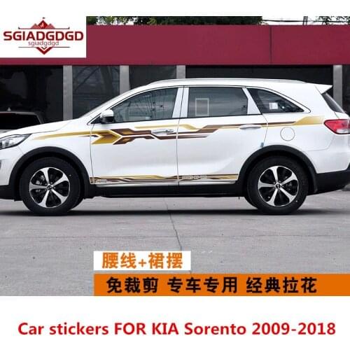 Car stickers FOR KIA Sorento 2009-2018 Special decals for body exterior Sorento exterior modified stickers accessories