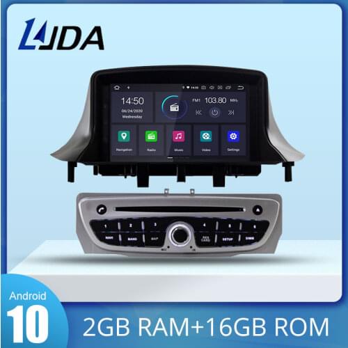 PX6 Android 10.0 Car DVD Player For Megane Fluence 2009 2010 2011 Car Multimedia Player GPS Navigation 1 Din Car Radio Stereo