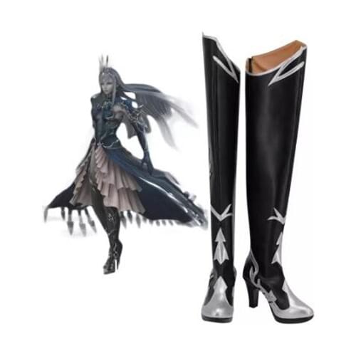 Final Fantasy 14 Shiva Cosplay Boots High Heel Shoes Leather Shoes Unisex Comic-Con Cosplay Accessories Halloween Party Shoes