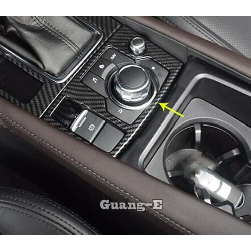 For Mazda6 Mazda 6 Atenza 2017 2018 2019 Car Styling Cover Armrest Handrail Trim Stick Frame Electronic Handbrake Parking Parts