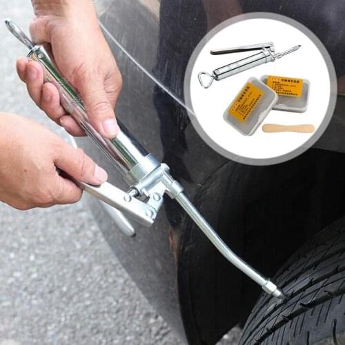 2nd Generation Upgraded Car Tire Repair Kit Inner Tire Rubber Strip Emergency Vacuum Tire Fast Repair Tool With Long Strip Fill
