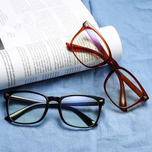 KOTTDO New Square Anti-Blue Glasses Women Anti-radiation Eyeglasses Transparent Retro Vintage Glasses Frame Classic Eyewear
