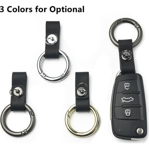 Leather Auto KeyChains Car Key Holder Motorcycle Key Chain Metal Car Keyring Auto Accessories for BMW for Audi For Toyota Holder