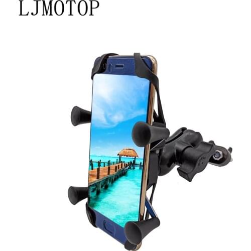 For YAMAHA WR450F WR250R WR250X WR450 SEROW 225 250 XR Motorcycle Phone Bracket Handlebar Holder With USB Any Smartphone GPS