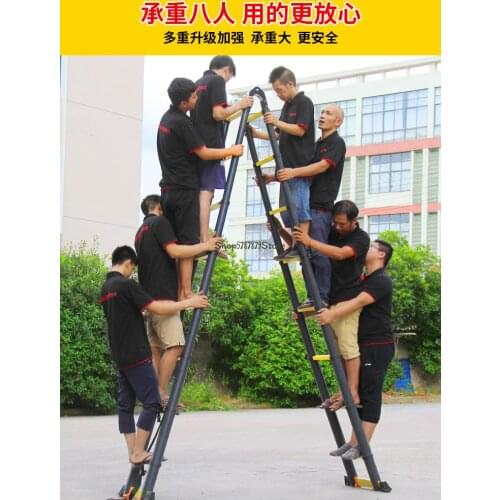 Ladder Household Herringbone Ladder Telescopic Ladder Multi Functional Aluminum Alloy Engineering Ladder Lifting Retrac