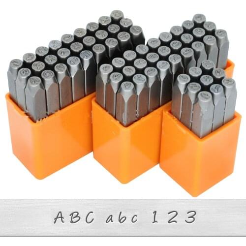 Metal Stamp Handstamping Steel Gold Silver Jewerly Metal Stamps Leather DIY Custom LOGO Name Jewelry Tools Number Alphabet Set P