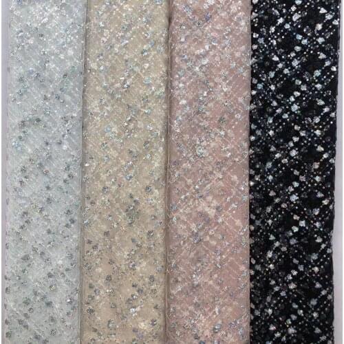 New Heavy Industry Sequins Sequin Embroidered Mesh Lace Fabric