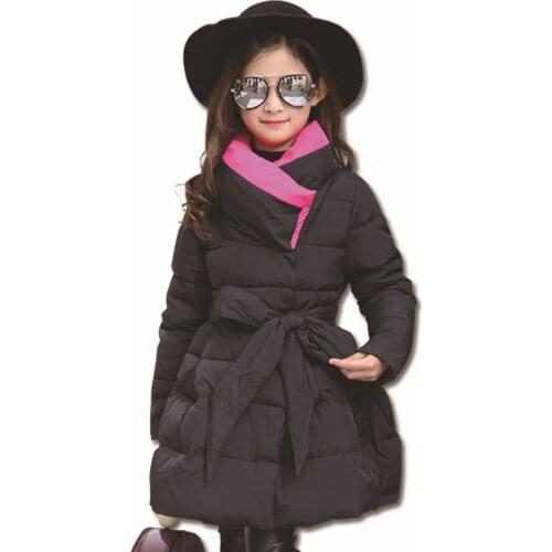 New Girl Winter Jacket Turtleneck Coats Manteau Fille Hiver Girls Winter Coat 7WT018