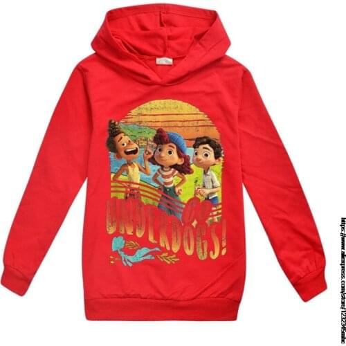 New movie Luca Clothes Kids Sweatshirt Hoodies Teenagers hoodies for girls Kids jogging casual clothes Autumn