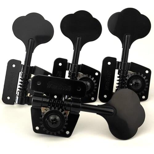 New Wilkinson Black Cloverleaf Bass Tuners WJBL-200 Silver and black