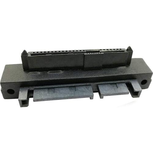Right Angled 90 Degree SFF-8482 SAS 22 Pin to 7 Pin + 15 Pin SATA Hard Disk Drive Raid Adapter