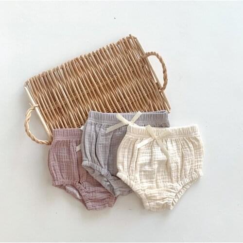 Shorts Solid Cotton New Fashion Casual Cute Lovely Cool Comfortable Korean Summer Unisex Children Kids Girls Boys