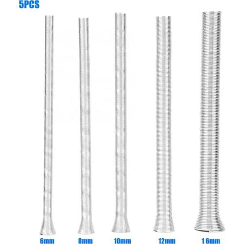 5Pcs 21cm Super Elastic Steel Spring Tube Bender PVC Electrical Wire Bending Pipe New