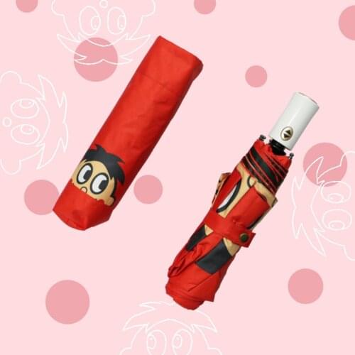 Creative lovely umbrella full automatic umbrella folding large sun umbrella shading student double male and female umbrella