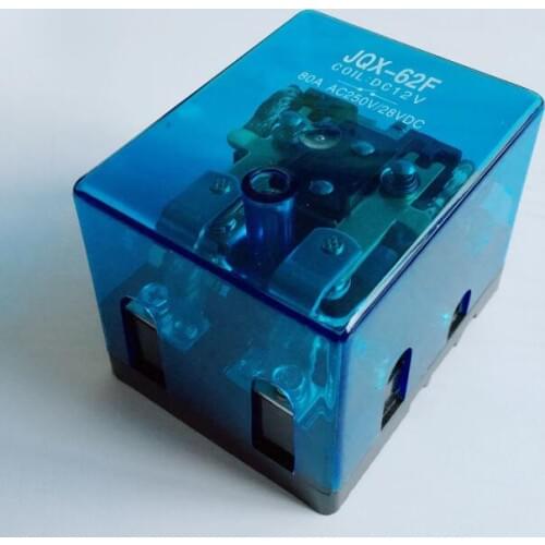 Silver contact JQX-62F 2Z 80A High-power relay DC12V DC24V AC110V AC220V