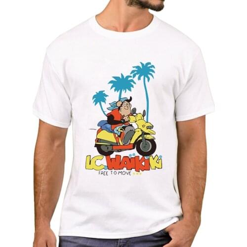 TEEHUB Funny Monkey Riding Motocycle Printed Men T-Shirt Hipster LC Waikiki Monkey T Shirts Short Sleeve Tshirts Cool Tee