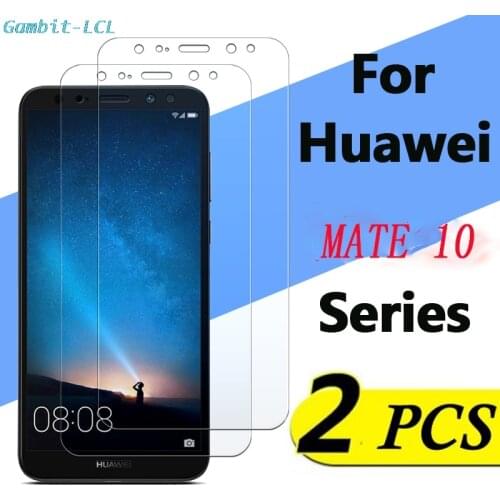 2PCS Tempered Glass for Huawei Mate 10 Pro 10 lite 10pro 10lite Screen Protector 2.5D 9H on Film Protective cover