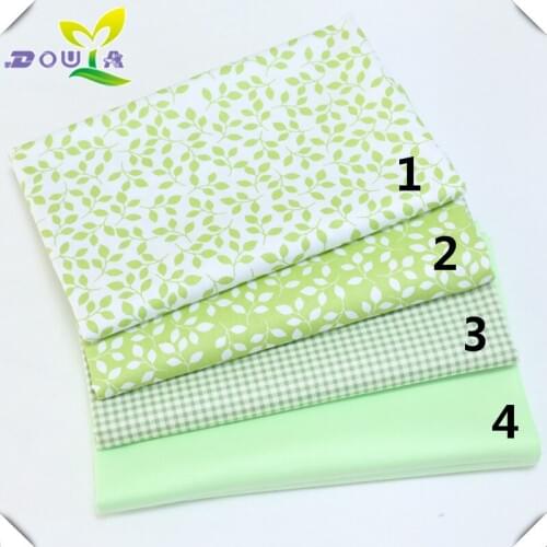 Green leaves small Suihua garden Chaoyang cotton print cloth cotton bedding lattice apron fabric overclothes