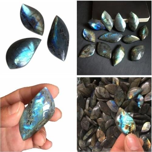 Irregular Shape Natural Labradorite Moonstone Pendants Mineral Specimen DIY Accessory Healing Stone Decoration Craft