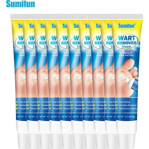 10pcs 100% Original Sumifun Warts Remover Ointment Hand Foot Corn Calluses Antibacterial Cream Skin Tag Removal Plasters D8505