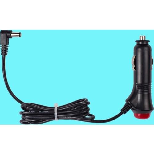 12V Car Cigarette Lighter Power Adapter to DC Plug with Switch Button Power LED Indicator 1 Meter Power cable